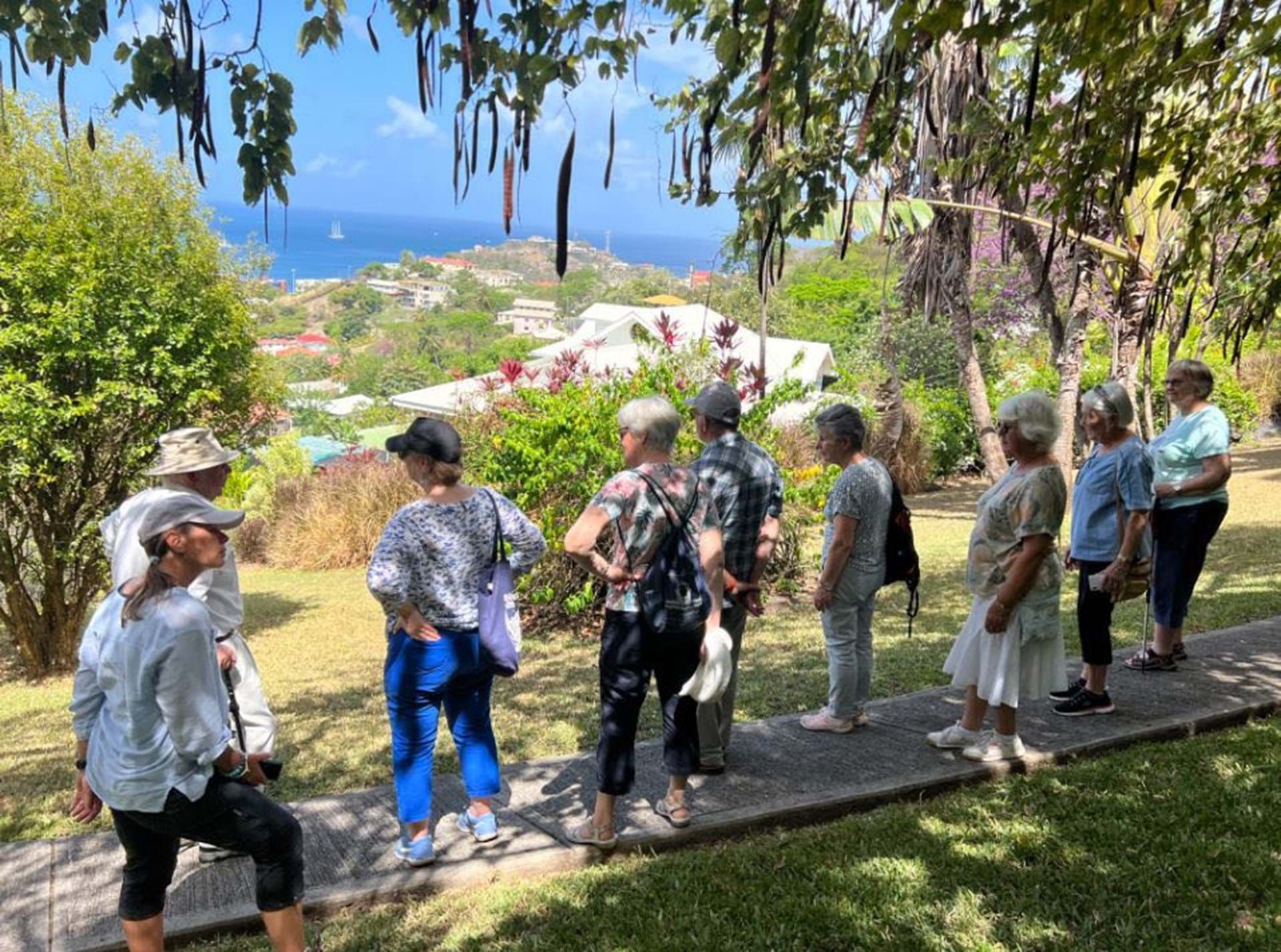 <p>Guests enjoying a visit to Hyde Park &#8211; just one of the private gardens we are privileged to explore on this tour.</p>
