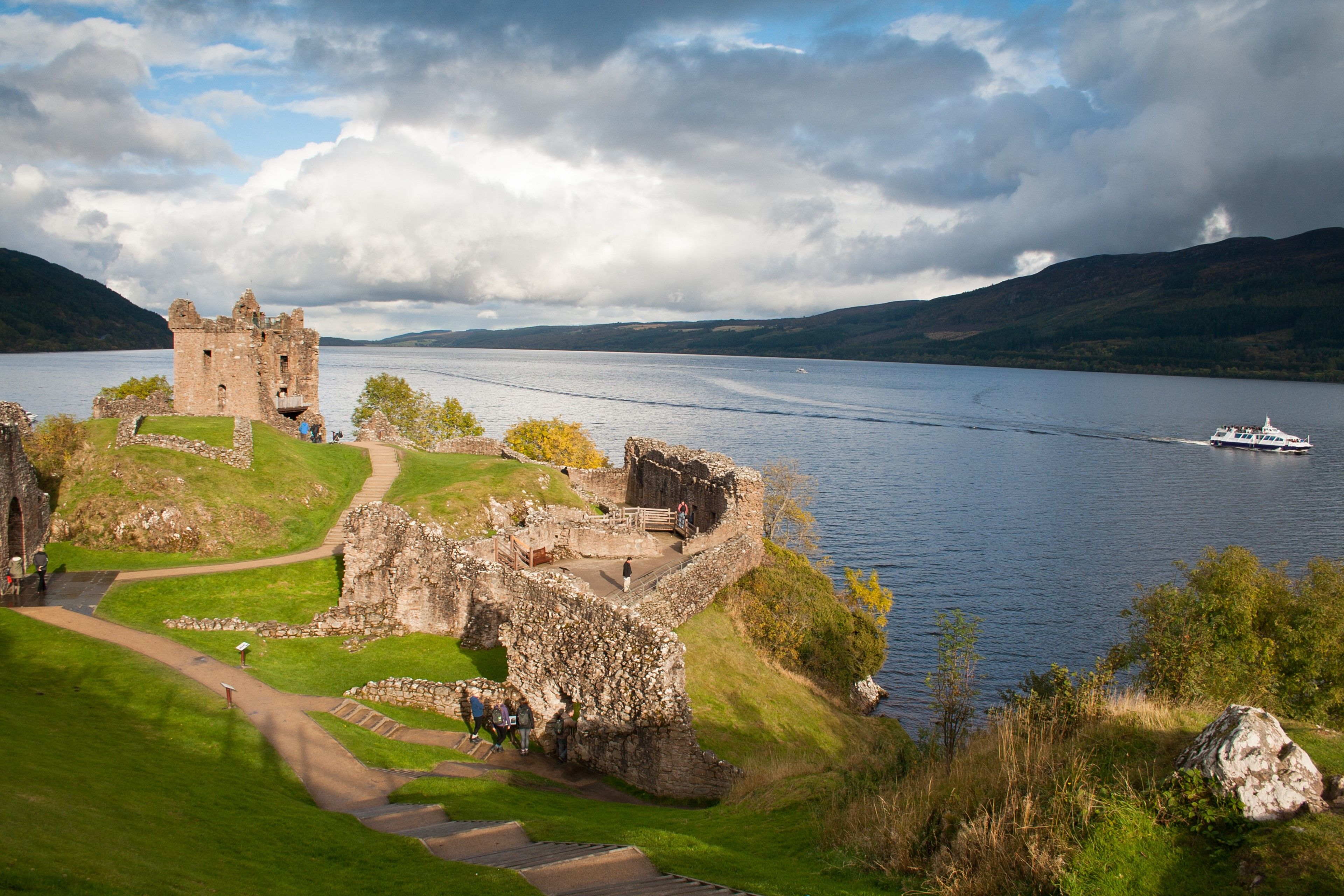 Urquhart Castle overlooking Loch Ness